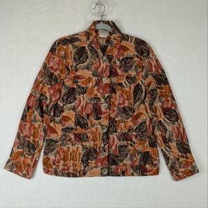 Company Collection Women's Sz 6 Fall Leaves Colors Lightweight Jacket Blazer